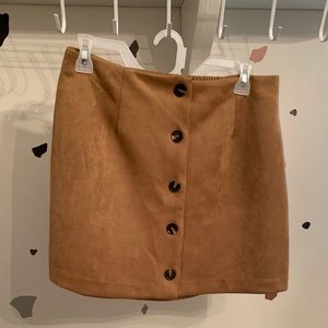 Medium Suede skirt